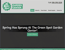 Tablet Screenshot of greenspotgardenctr.com